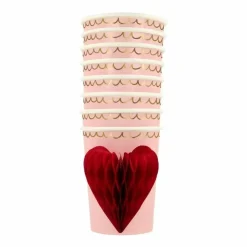 Meri Meri Bekertjes Met Honeycomb Hart (8St) - Drunk In Love