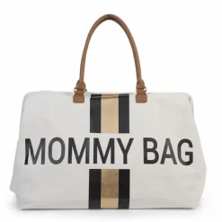 Mommy Bag Groot Canvas Zwart-Goud Childhome
