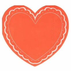 Servetten Lacy Heart (16St) Meri Meri
