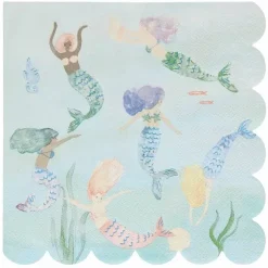 Servetten Mermaid Tail (16St) Meri Meri