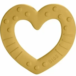 Siliconen Bijtring Heart Mustard Bibs