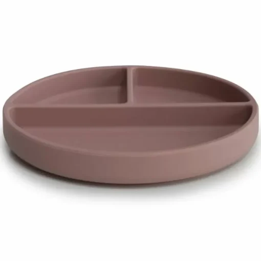 Siliconen Bord Cloudy Mauve Mushie & Co