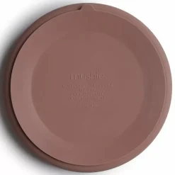 Siliconen Bord Cloudy Mauve Mushie & Co