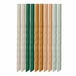 Siliconen Rietjes Timoti Mustard Multi Mix (10St) Liewood