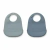 Siliconen Slabben Tilda Dino Blue Mix (2St) Liewood