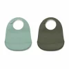 Siliconen Slabben Tilda Dino Peppermint/Green (2St) Liewood