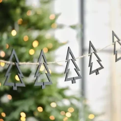 Slinger Kerstbomen Zwart Contemporary Christmas Ginger Ray