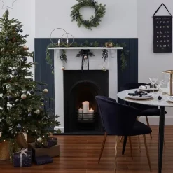 Slinger Velvet Merry Christmas Blauw Navy Luxe Ginger Ray