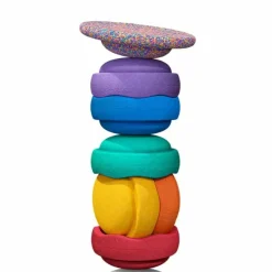 Stapelstein Stapelstenen Classic Rainbow + Balansbord
