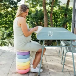 Stapelstein Stapelstenen Pastel Rainbow + Balansbord