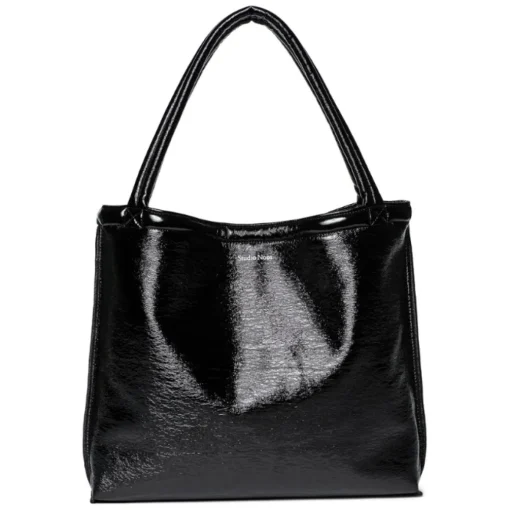 Studio Noos Mom Bag Reversible Teddy Lacquer Zwart