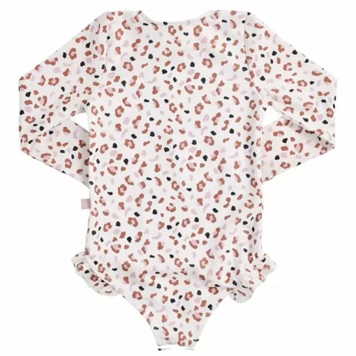 Swim Essentials Badpak Lange Mouw Khaki Leopard