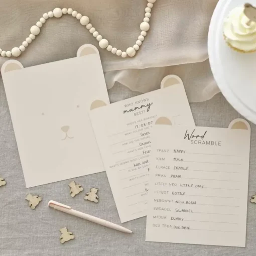 Teddy Bear Babyshower Spellen Van Ginger Ray - Plezier & Quiz