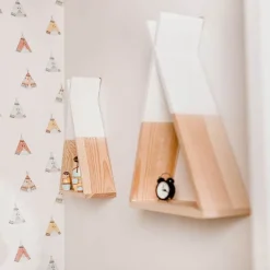 Tipi Wandplank Wit-Naturel Childwood