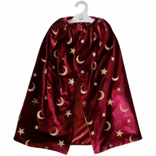 Verkleedcape Goochelaar Velvet Rood Ginger Ray
