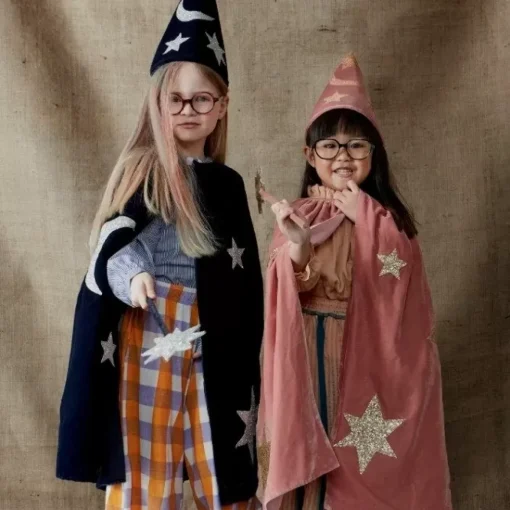 Verkleedset Tovenaar Velvet Blauw (3-6 Jaar) Meri Meri