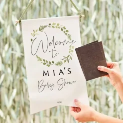 Welkomstbanner Met Stickers Botanical Baby Ginger Ray