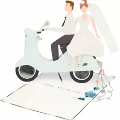Wenskaart Scooter Couple Meri Meri